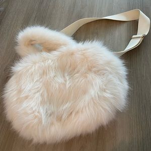 HM faux fur bag